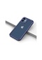 Kilifone - İphone Uyumlu İphone 12 Mini - Kılıf Kalınlaştırılmış Kenar Tasarımlı Sert Roll Kapak - Mavi