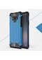 Kilifone - Samsung Uyumlu Galaxy Note 9 - Kılıf Çift Katman Zırh Tank Crash Military Kapak - Mavi
