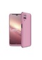 Kilifone - Samsung Uyumlu Galaxy M12 - Kılıf 3 Parçalı Parmak İzi Yapmayan Sert Ays Kapak - Rose Gold