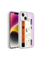 Noktaks - İphone Uyumlu İphone 14 Plus - Kılıf Kenarlı Renkli Desenli Elegans Silikon Kapak - No5