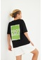 The Champ Clothing Believe Yazılı Futbol Tasarım Baskılı Siyah Çocuk T-shirt Siyah