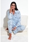 Lela Kadın Pijama Takımı 6110014 Açık Mavi