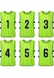 Ximistore9 6'lı Çocuk Takım Yeleği - Çift Taraflı Numaralı, Neşeli Renklerde Spor Ekipmanı Çok Renkli