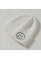 Ikkb Kore Versiyonu Sevimli İşlemeli Ebeveyn-çocuk Örme Şapka Beyaz