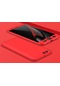 Tecno-Xiaomi Mi 6 - Kılıf 3 Parçalı Parmak İzi Yapmayan Sert Ays Kapak - Kırmızı