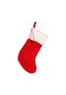 Suntek Yılbaşı Örme Çorabı Örgü Çorabı Kablo Örgü Çorap Kırmızısı