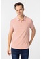 Süvari Erkek Polo Yaka Slimfit Düz Tişört Ts1014000410-k03 Gül Kurusu