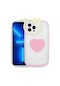 Kilifone - İphone Uyumlu İphone 13 Pro - Kılıf Kedi Figürlü Pop Soketli Ritmik Kapak - Pembe