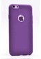 Mutcase - İphone Uyumlu İphone 6 Plus / 6s Plus - Kılıf Mat Renkli Esnek Premier Silikon Kapak - Mürdüm