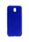 Mutcase - Samsung Uyumlu Galaxy J7 Pro - Kılıf Mat Renkli Esnek Premier Silikon Kapak - Saks Mavi