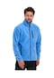 Genıus Store Erkek Polar Tam Fermuarlı 3 Cepli Outdoor Polar Ceket Tactical Flecee Bebek Mavi