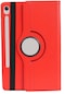 Mutcase - Galaxy Uyumlu Galaxy Tab S9 - Kılıf 360 Dönebilen Stand Olabilen Koruyucu Tablet Kılıfı - Kırmızı