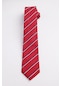 Tudors Klasik Cep Mendilli Desenli Kırmızı Kravat-30029 - Erkek