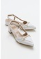Luvishoes Olıv Beyaz Kadın Topuklu Sandalet