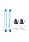 Springsun 2'li Renkli Rgb Led Yıldızlandırılmış Kamp Feneri, Pvc Materyal, 1500mah Batarya, 8-14saat Süre, Çevirilebilir & Kolay Saklanabilir Mavi