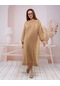 Kolyeli Elbise - 70020 - Saman Sarısı-saman Sarısı