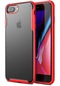 Kilifone - İphone Uyumlu İphone 8 Plus - Kılıf Koruyucu Sert Volks Kapak - Kırmızı