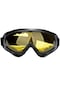 Uv400 Koruyucu Lens Rüzgar Geçirmez Toz Geçirmez Kayak Gözlüğü Sarı