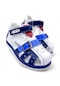 Beebron Ortopedik Erkek Bebek Sandaleti Ebtkl2407 Beyaz Lacivert Saks