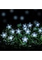 50-led 7m 8 Modlu Kiraz Çiçeği Şekli Güneş Işığı Dizisi Beyaz