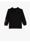 Koton Kapşonlu Fermuarlı Jersey Sweatshirt Siyah 5wkb10617tk Siyah