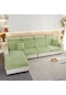 Jms Yeşil Kalın Elastik Kanepe Yastık Kapakları Oturma Odası Koltuk Köşe Kanepe Şönil Slipcover 60-90cm