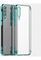 Kilifone - Huawei Uyumlu P30 - Kılıf Dört Köşesi Renkli Arkası Şefaf Lazer Silikon Kapak - Gri
