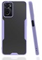 Oppo A96 4g Kılıf Parfe Silikon Kapak Kamera Korumalı Kılıf Ultra Ince Buzlu Mat Renkli - Mor