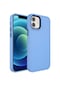 Noktaks İphone Uyumlu 11 - Kılıf Metal Çerçeve Tasarımlı Sert Btox Kapak - Mavi
