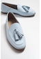 Luvishoes F04 Mavi Cilt Hakiki Deri Ayakkabı