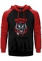 Motörhead Everything Louder Kırmızı Renk Reglan Kol Kapşonlu Sweatshirt