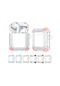 Dört Köşe Düşme Önleyici Kablosuz Kulaklık Airpods Uyumlu 1/2 İçin Kancalı Çift Renkli Pc Koruyucu Kılıf 1/2 Kırmızı