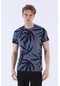 Maraton Sportswear Regular Erkek Bisiklet Yaka Kısa Kol Beach Lacivert T-Shirt 20603-Lacivert