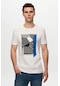 Twn Slim Fit Beyaz Baskılı T-Shirt 0Ec143836001M