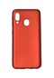 Ekılıf - Samsung Galaxy A40 Uyumlu Kılıf Mat Soft Premier Silikon Kapak - Kırmızı