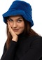 Kadın Saks Peluş Şapka-23988 - Std