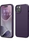 İphone 15 Plus Uyumlu Silikon Kılıf - Pastel Renk Tonu Esnek Tam Koruma Kapak - Mor