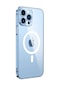Noktaks - İphone Uyumlu İphone 14 Pro - Kılıf Sert Kablosuz Şarj Destekli Porto Magsafe Kapak - Renksiz