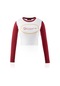Galatasaray Kadın Sweatshirt K242186 Beyaz - Kırmızı