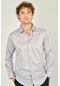 Figs Erkek Slim Fit Uzun Kollu Pamuklu Parlak Kumaş Gömlek 0013 Lila Lila