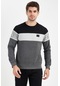 Maraton Sportswear Comfort Erkek Bisiklet Yaka Uzun Kol Basic Siyah Sweatshirt 19107-siyah