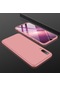Kilifone - Samsung Uyumlu Galaxy A50 / A50s - Kılıf 3 Parçalı Parmak İzi Yapmayan Sert Ays Kapak - Rose Gold