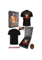 Galatasaray Lisanslı We Are Gala T-shirt + Bileklik Set Ahşap Kutulu Siyah