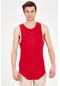 Maraton Active Comfort Erkek Bisiklet Yaka Kolsuz Gym Koyu Kırmızı T-Shirt 19309-Koyu Kırmızı