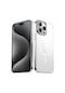 Noktaks - iPhone Uyumlu 15 Pro - Kılıf Kablosuz Şarj Destekli Şeffaf G-glass Magsafe Kapak - Titanyum