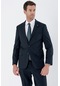 Koyu Lacivert Gabardin Mono Yaka Likralı 6 Drop Comfort Fit Rahat Kesim Klasik Takım Elbise 1001235152-koyu Lacivert