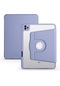 Noktaks - iPad Uyumlu Air 10.9 2020 4.nesil - Kalem Bölmeli Dönebilen Stand Termik Kılıf - Lavendery Gray