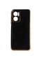 Noktaks - Xiaomi Uyumlu Xiaomi Redmi Note 11e - Kılıf Parlak Renkli Bark Silikon Kapak - Siyah
