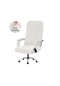 Beyaz Elastik Ofis Asansörü Bilgisayar Sandalyesi Kapak Modern Anti-kirli M