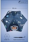 Marlux Fiber 6 Telli Dayanıklı Özel Tasarım Çocuk Şemsiyesi Uzay Desenli Mar1099 - Erkek Çocuk